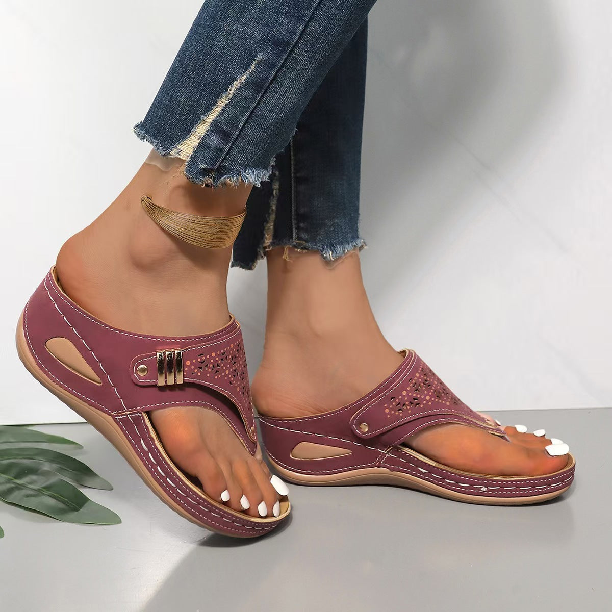 Andrea | Comfortabele en ondersteunende sleehak sandalen