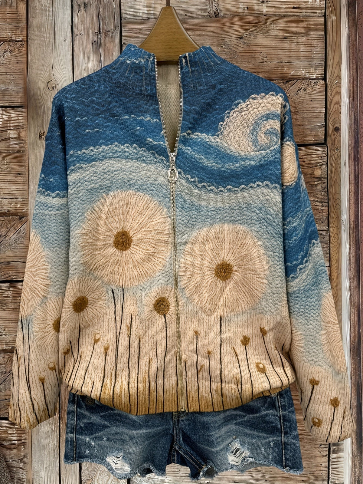 Yolanda™ | Paardenbloemweide Gequilt Zip Vest
