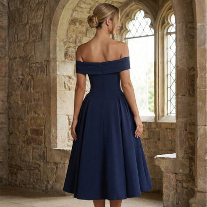 Minerva - Elegante midi jurk zonder moeite