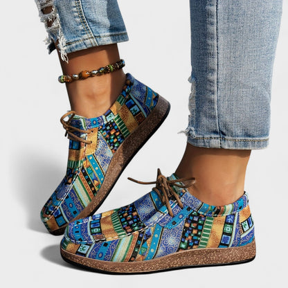 Jacinta - Kleurige Artistieke Sneakers