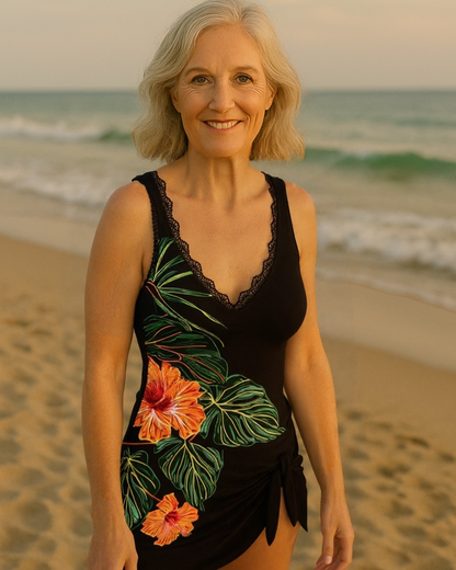 Cátia - Tankini met bloemenpatroon