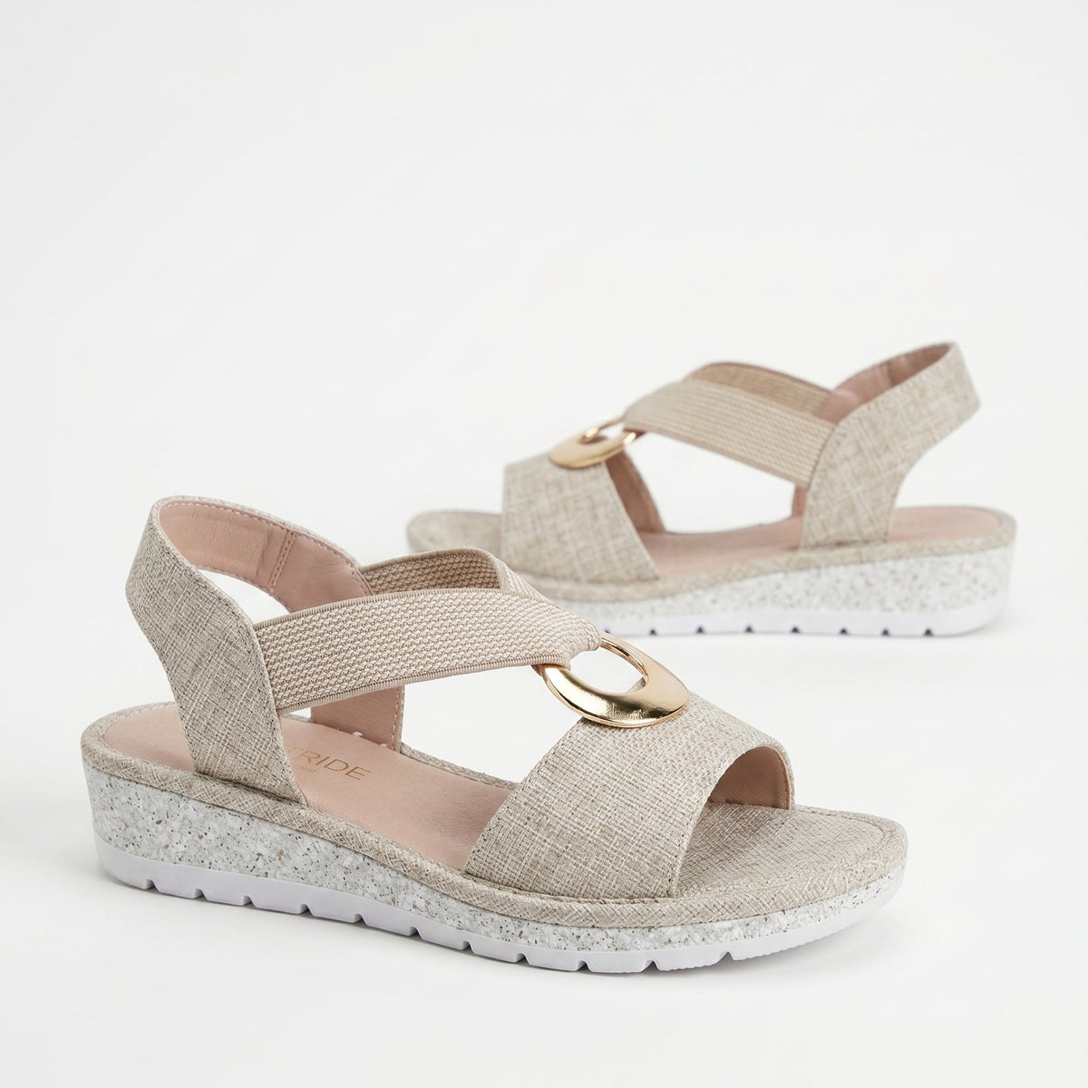 Gabriela - Platte Sandalen met Metaal Detail