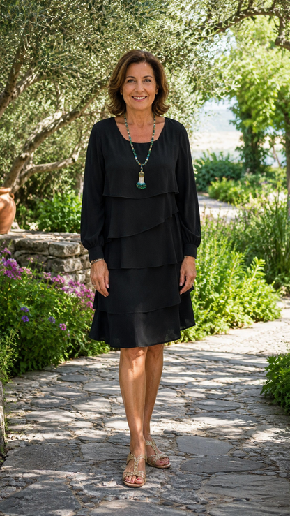 Teresa – Elegante en vloeiende jurk met ruffles