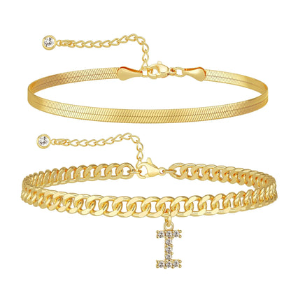 Ariane - Enkelketting-set met letter - een ideaal cadeau!