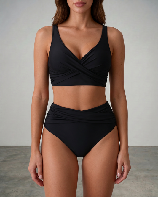 Anne | Flatterende Overslag Bikini met Ondersteunende Cups