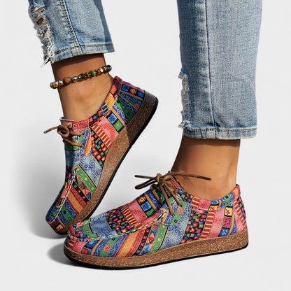 Jacinta - Kleurige Artistieke Sneakers