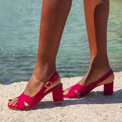 Charlène | Zomer Sandalen Met Blokhak