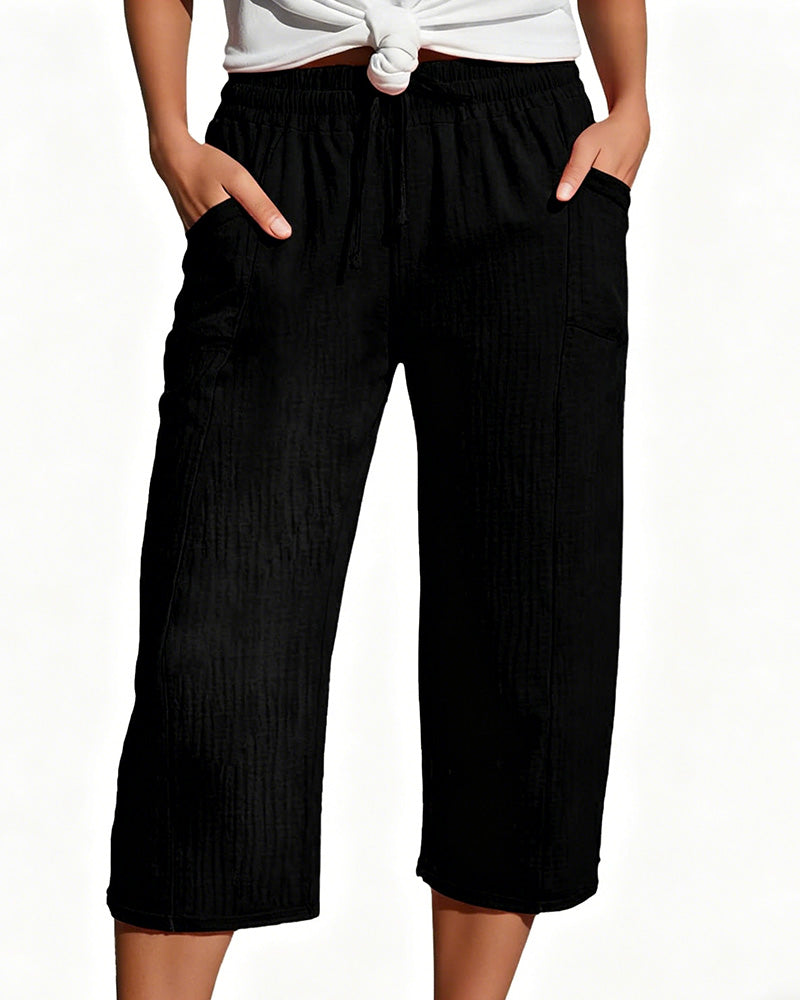 Cécile | Comfortabele Driekwart Broek