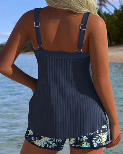 Willyke | Gestreepte Badpak met Strandshort