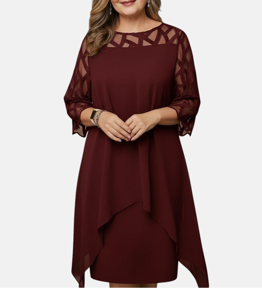 By Esmee - Elegante, comfortabele midi-jurk
