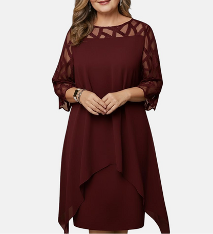 By Esmee - Elegante, comfortabele midi-jurk
