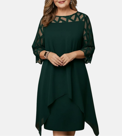 By Esmee - Elegante, comfortabele midi-jurk