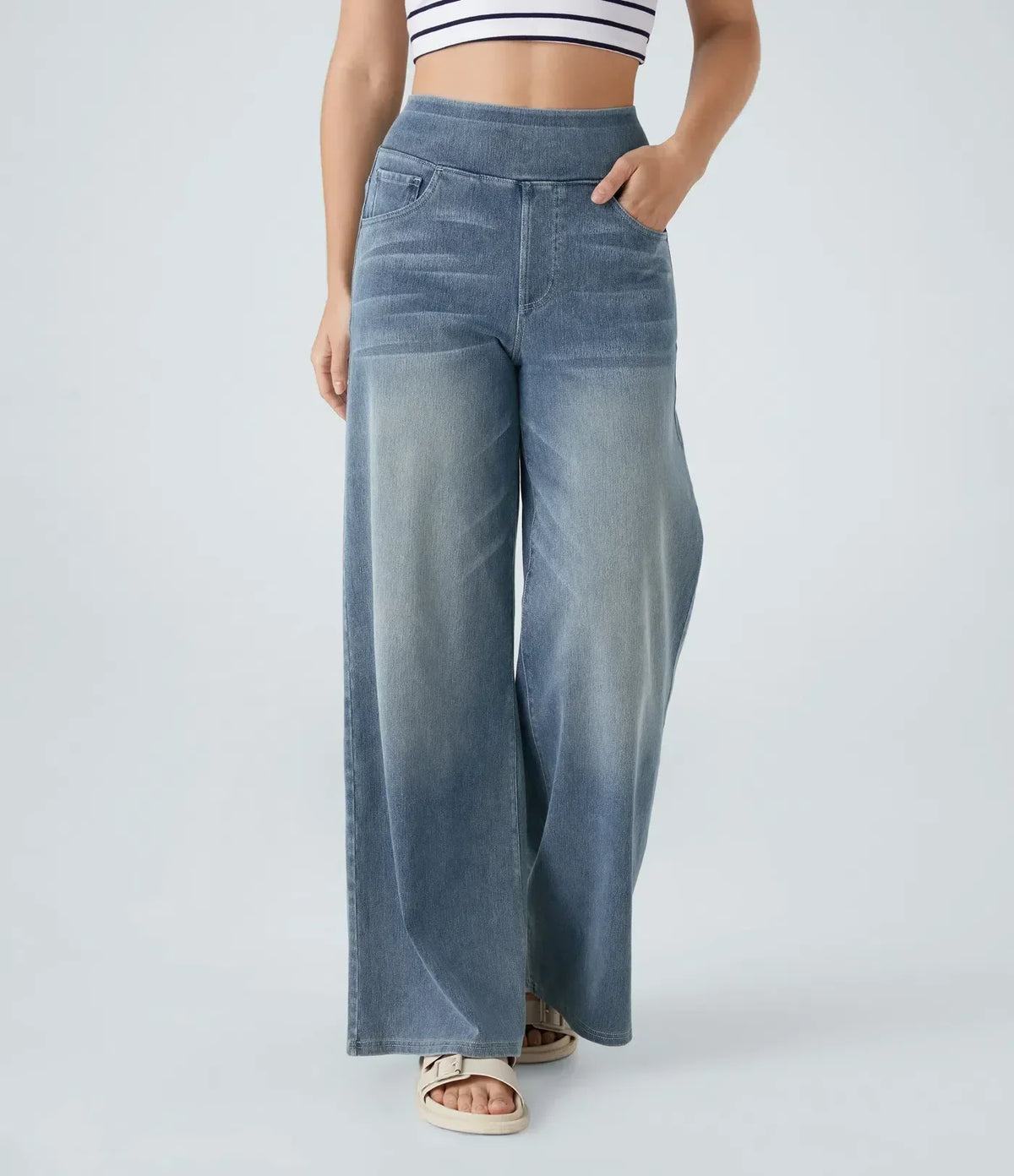 Tessa – Comfortabele jeans - broek met hoge taille en stretch