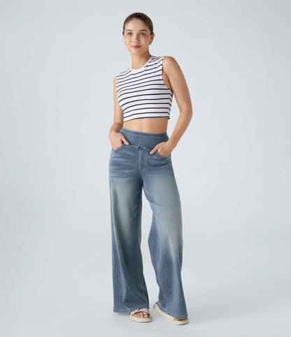Tessa – Comfortabele jeans - broek met hoge taille en stretch
