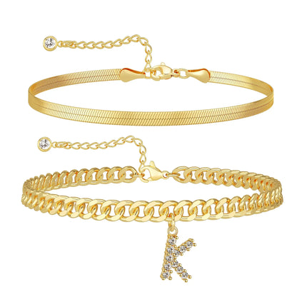 Ariane - Enkelketting-set met letter - een ideaal cadeau!
