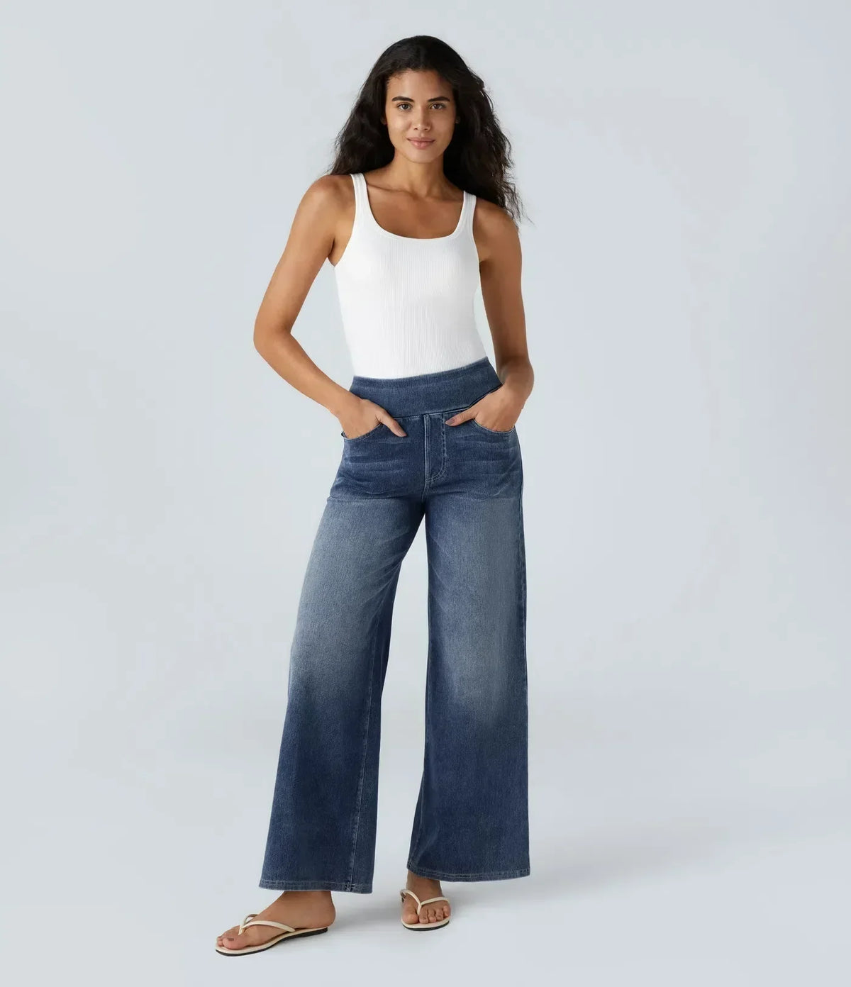 Tessa – Comfortabele jeans - broek met hoge taille en stretch