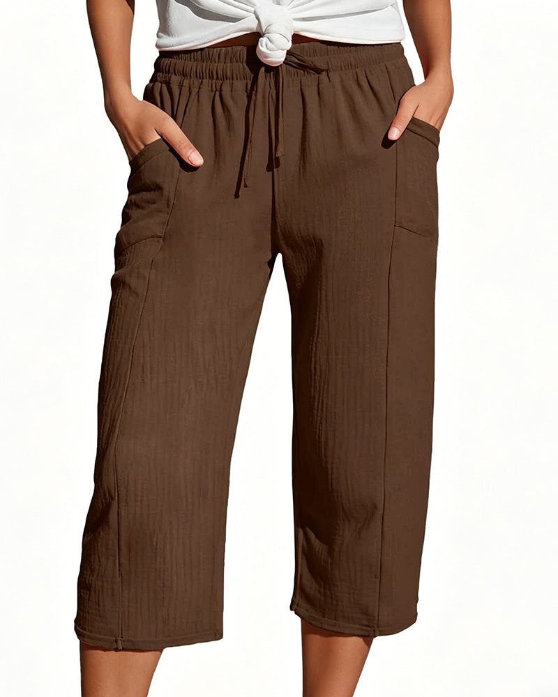 Cécile | Comfortabele Driekwart Broek