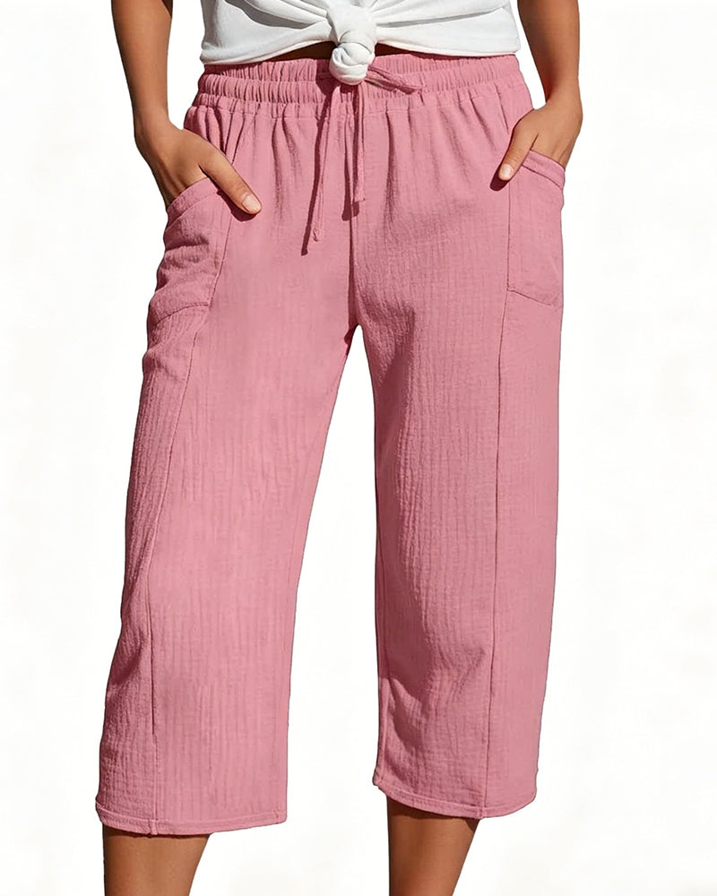 Cécile | Comfortabele Driekwart Broek