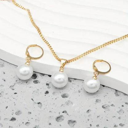 Elegante Gracevolle Parel Halsketting Set