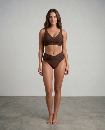 Anne | Flatterende Overslag Bikini met Ondersteunende Cups