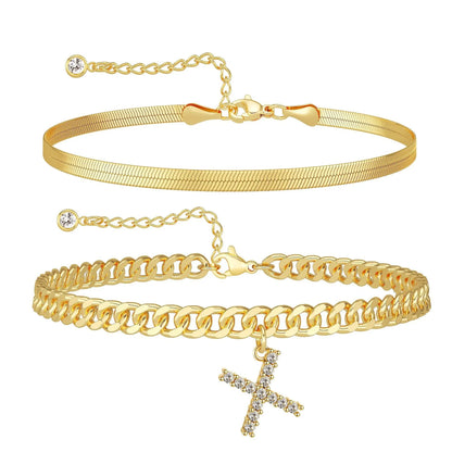 Ariane - Enkelketting-set met letter - een ideaal cadeau!