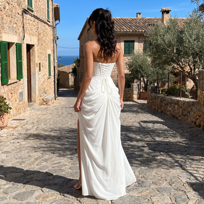 Ciara – Maxi-jurk met drapeerkorset