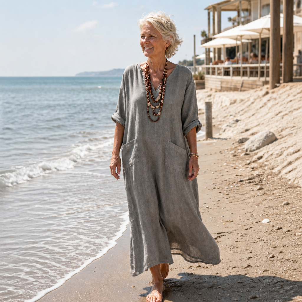 Kirsten - Lange Caftan - Taupe