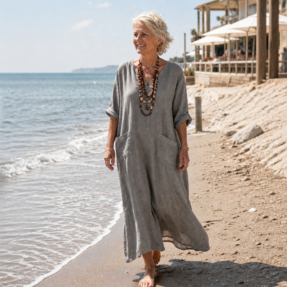 Kirsten - Lange Caftan - Taupe