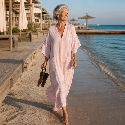 Lange Caftan - Roze
