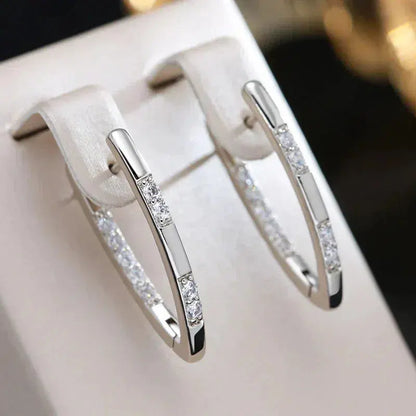 Sophisticated oorbellen met zirconia stenen