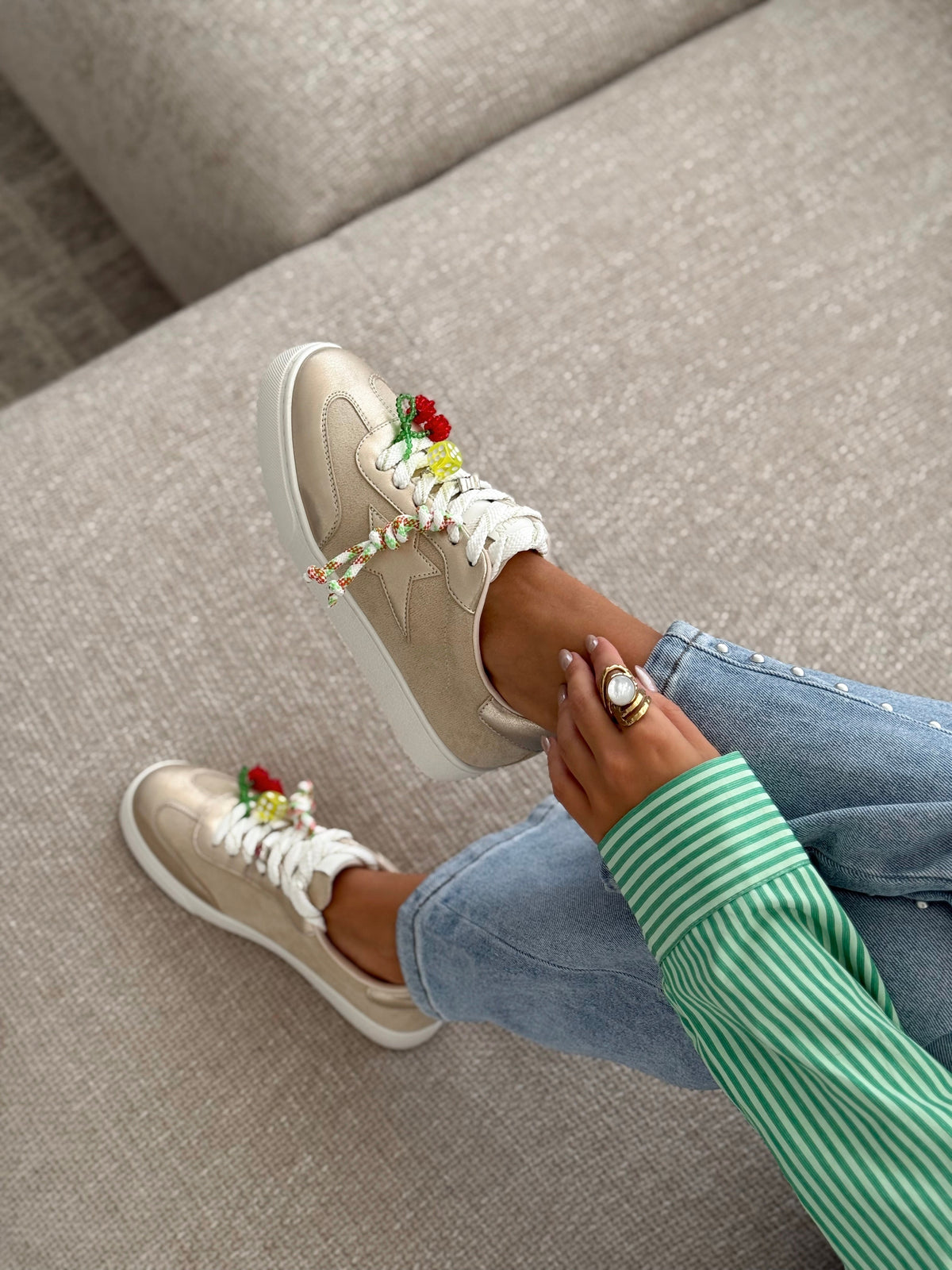 Sneakers « ADIXIA » GOUDE