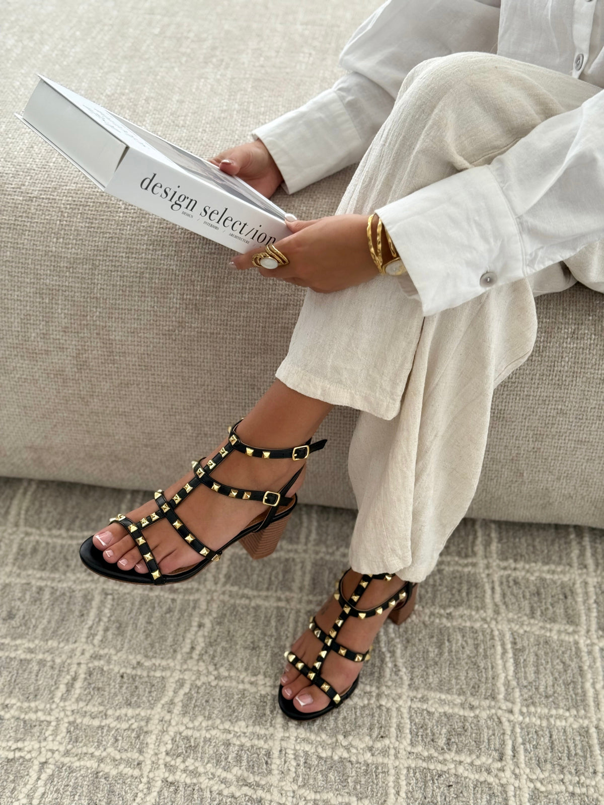 Sandalen « CLAUDIA » ZWART