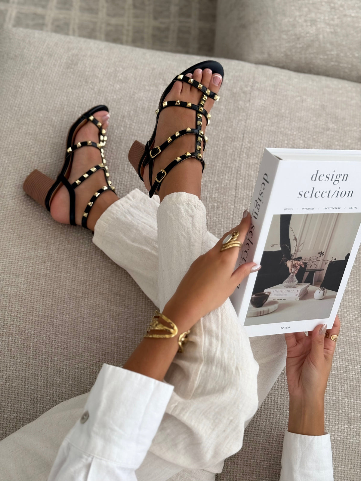 Sandalen « CLAUDIA » ZWART