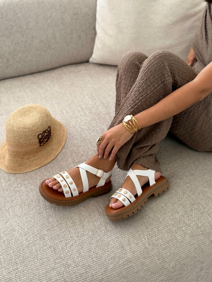 Sandalen "MALVINA" WIT