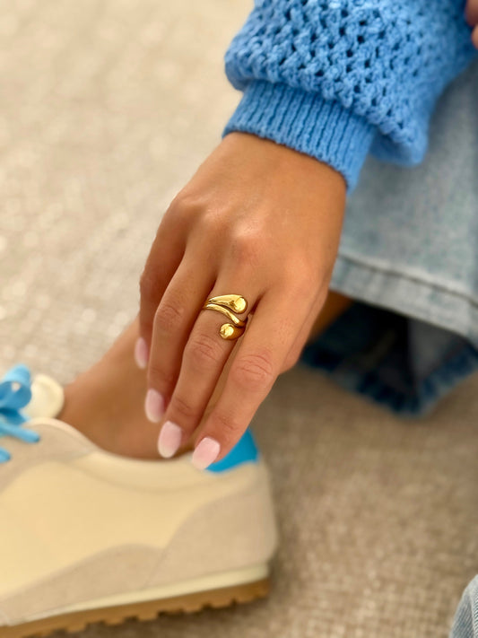 Ring « DRUPPEL » GOUD