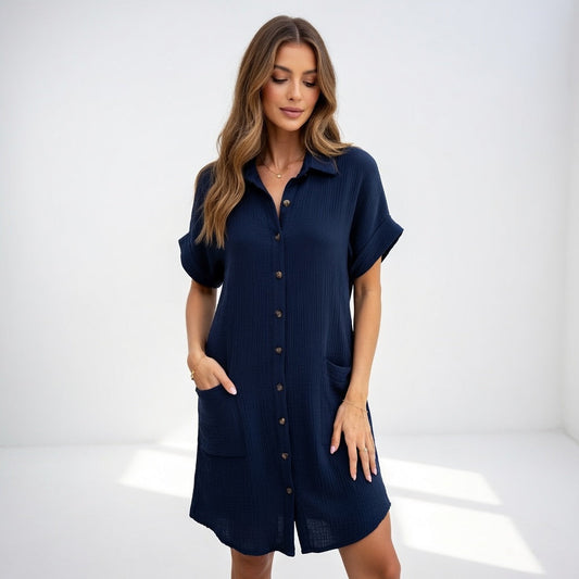Béatrice™ — Elegante en gemakkelijk te dragen chemise jurk