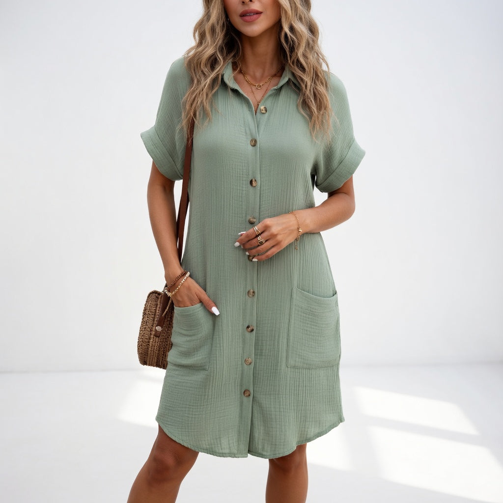 Béatrice™ — Elegante en gemakkelijk te dragen chemise jurk
