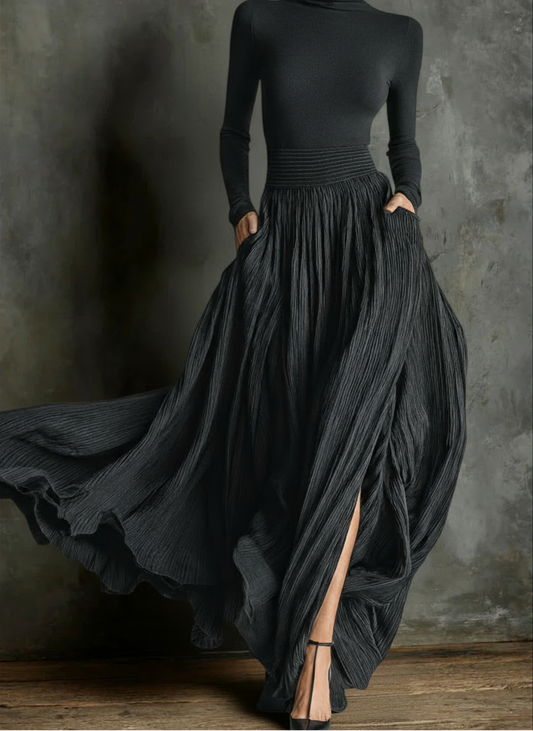 Sofie - Maxijurk met hoge taille
