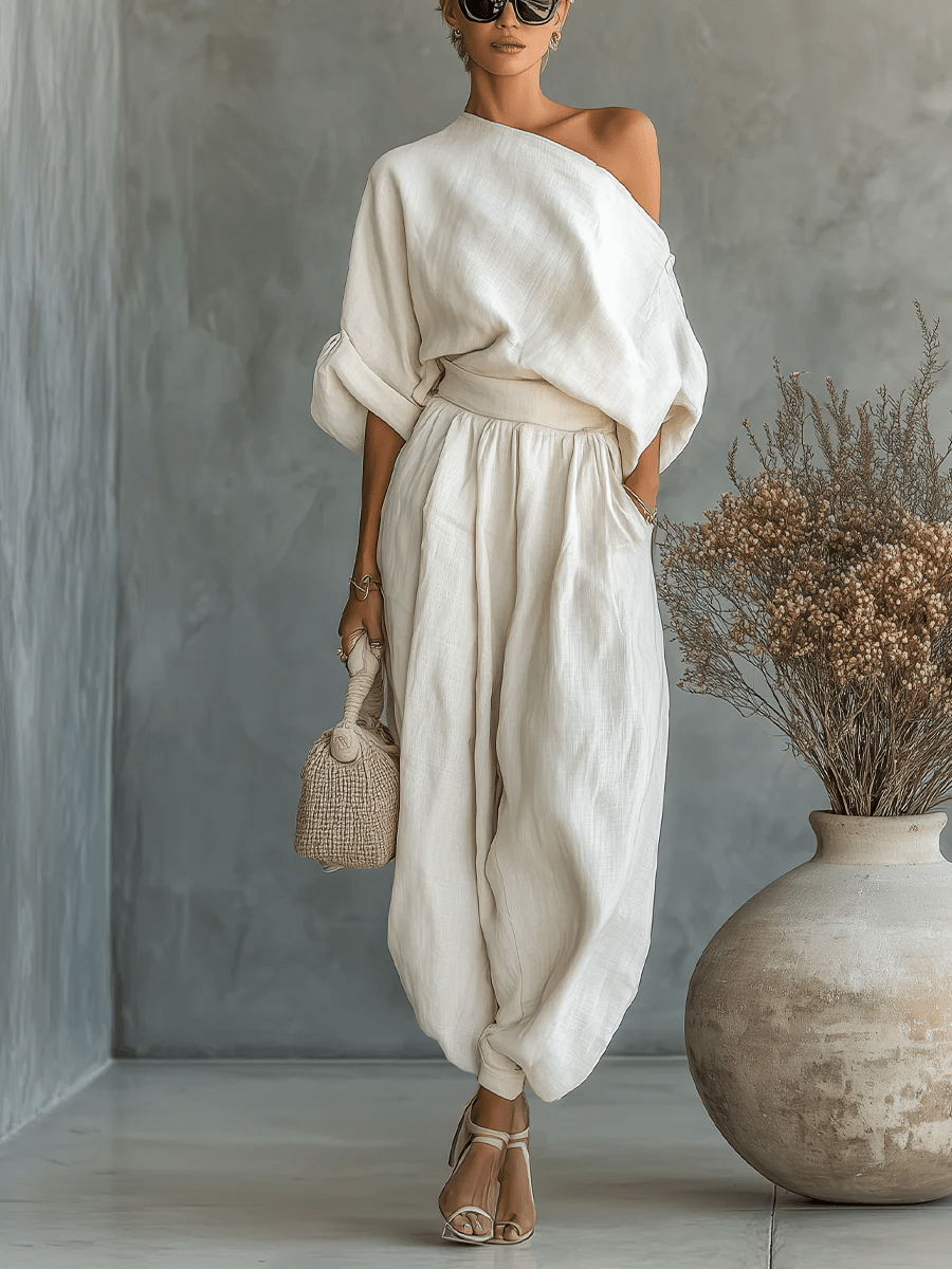 Mila™ | 2-delig set met bardot halslijn
