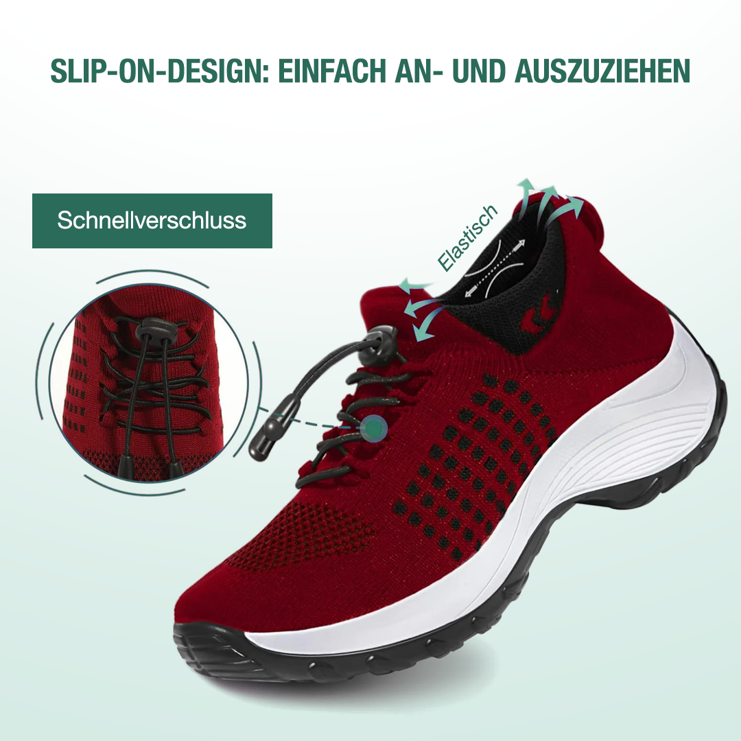 Ambulo Komfortschoenen Breisel - Zwart Rood