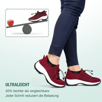 Ambulo Komfortschoenen Breisel - Zwart Rood