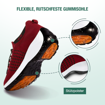 Ambulo Komfortschoenen Breisel - Zwart Rood