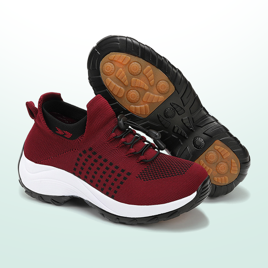 Ambulo Komfortschoenen Breisel - Zwart Rood