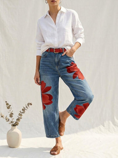 Emma | Elegante Loose fit spijkerbroek