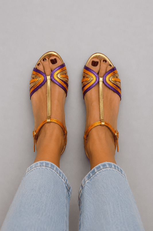 Viviana | Sandalen in mediterrane kleuren