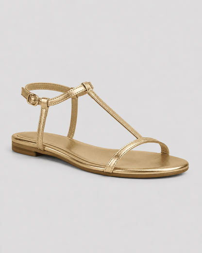 Alba | Gouden zomersandalen