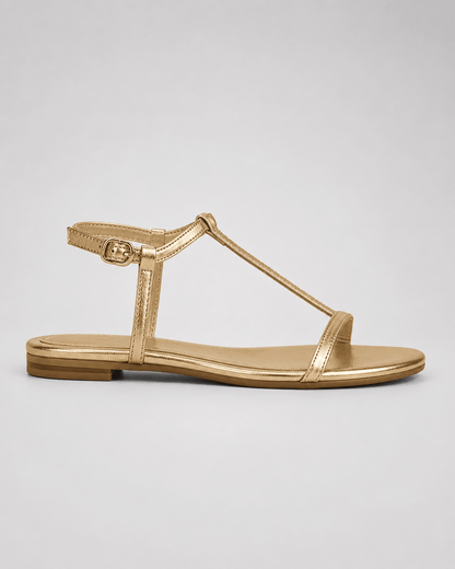 Alba | Gouden zomersandalen