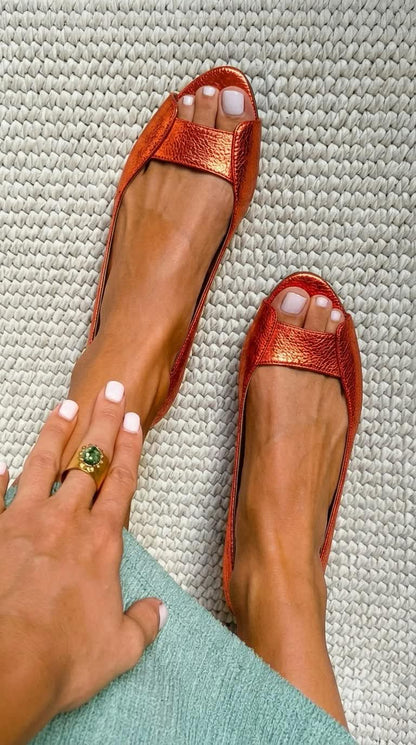 Adelina | Gouden sandalen, comfortabel en elegant
