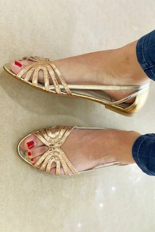 Eleonora | Gouden sandalen
