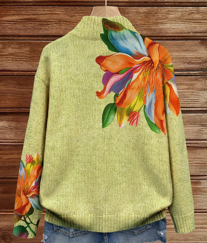 Sidonie™ | Levendige Tropische Lelie Bloemenprint